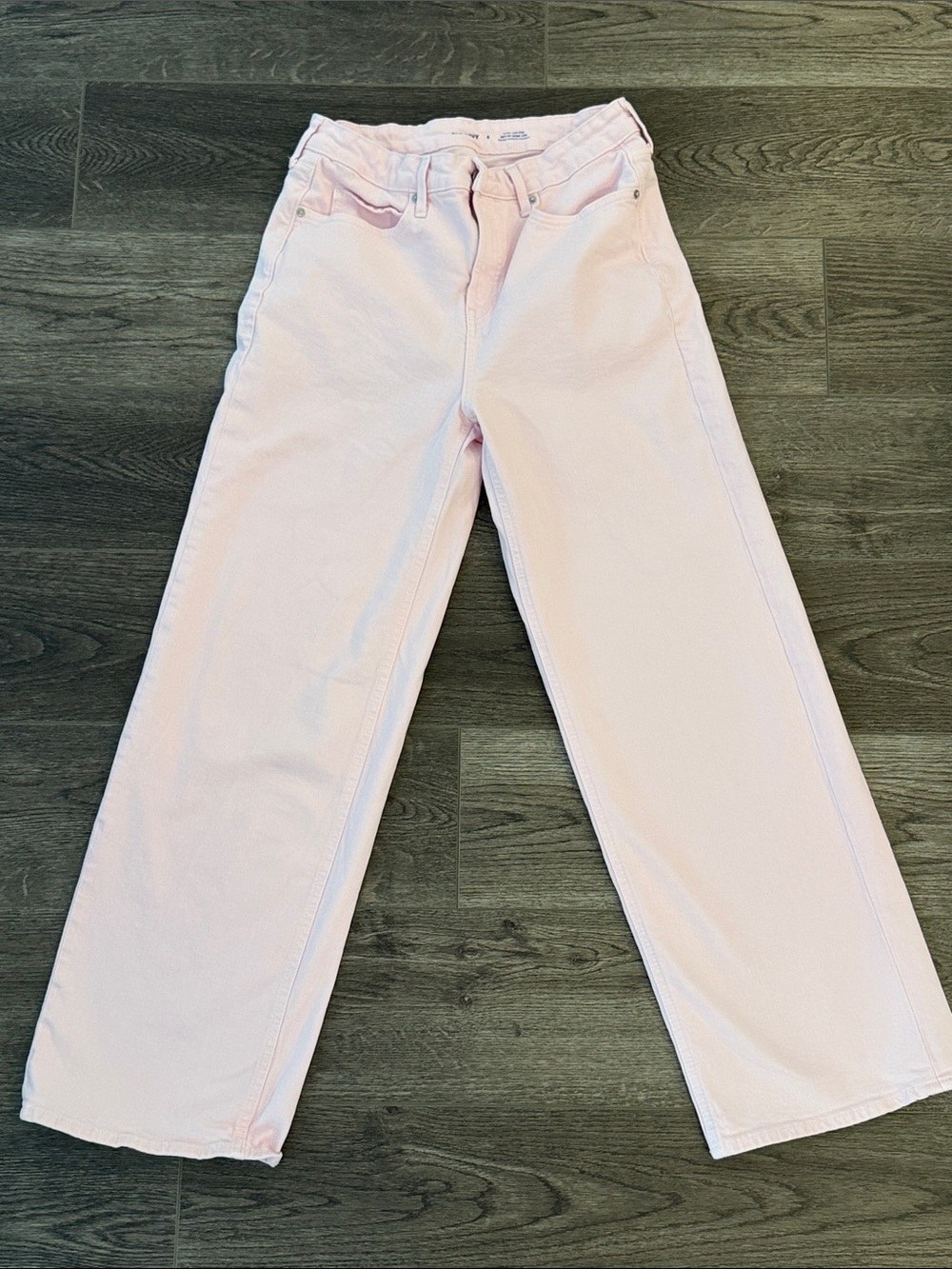 Old Navy • Women’s Extra High-Rise Wide Leg Light Pink Jeans